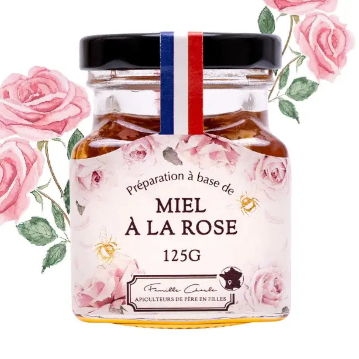 Miel infusé à la rose (125 g) - Image 3