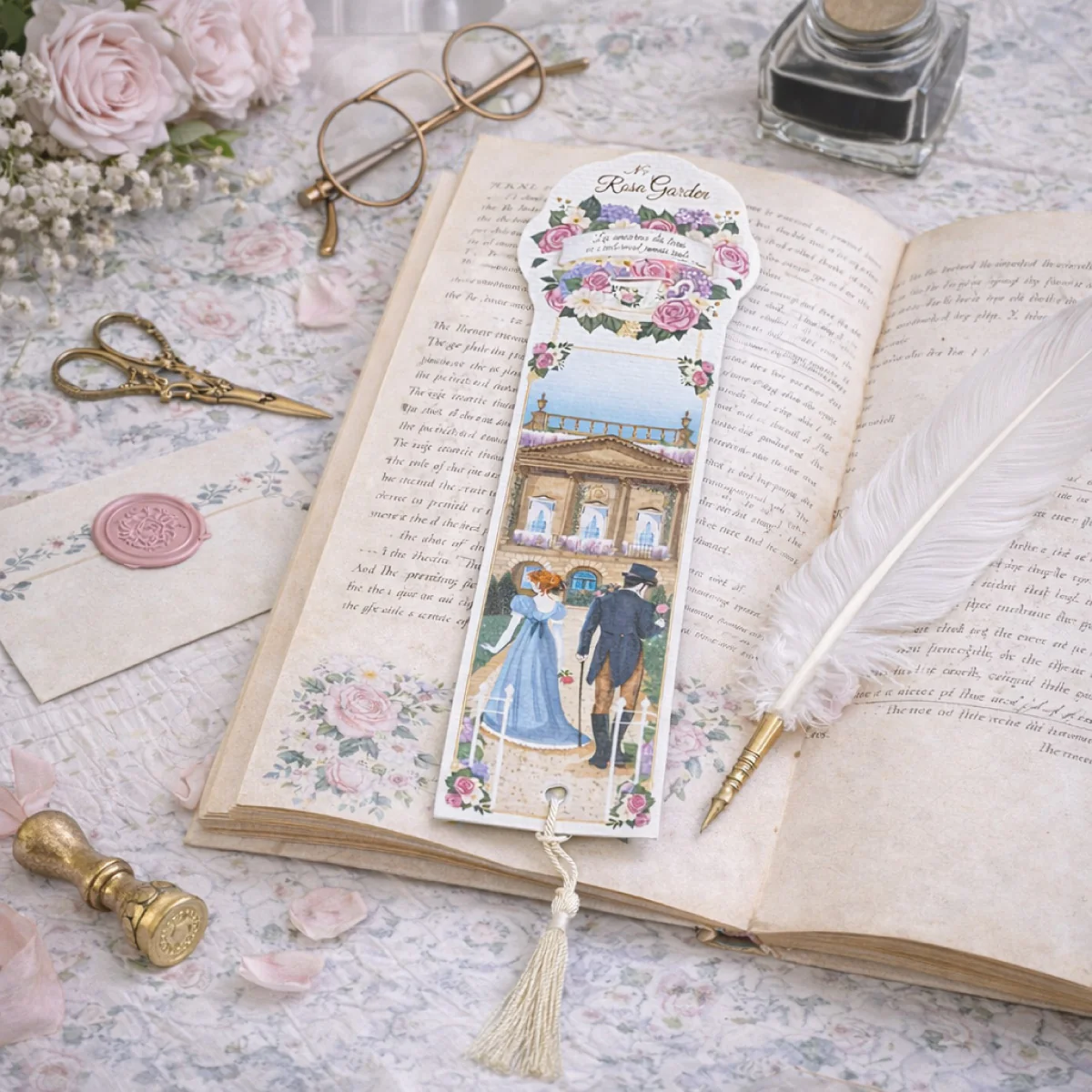 Marque page Rosa Garden - by Mademoiselle - Image 3